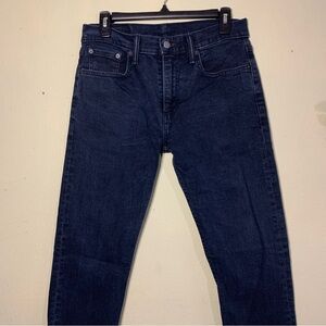 Levi’s 502 taper fit dark blue jeans